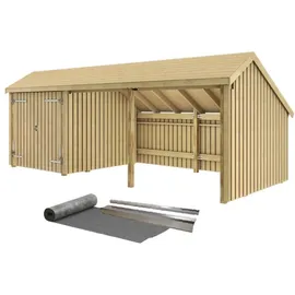 Plus Multi Gartenhaus 6,35 x 2,48 m Natur