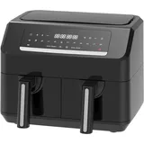 EMERIO Doppel Heißluftfritteuse AF-130376.1 schwarz