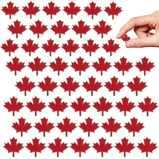 Grtheenumb Kanada Pin, 50pcs 1x1 Zoll Maple Blatt Kanada Souvenir Revers Pin, Legierung roter Emaille Kanada Flaggennadel, Broschen Pin Schmuck für Männer Frauen Kanada Pin