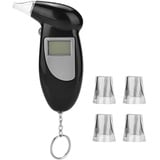 KIMISS Alkoholtester Professionelle Akkurater Alkoholmessgerät mit Halbleiter Sensor Digital Atemalkoholmessgerät Breathalyzer Alkohol Tester mit 5 Mundstücke alcohol