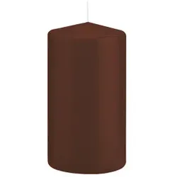 Stumpenkerze  kastanie 618354.125 130x70mm