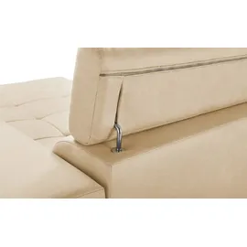 Switch Ecksofa aus Mikrofaser Caro ¦ beige ¦ Maße (cm): B: 289 H: 93 T: 175.0