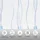 OTTO home Raffrollo OTTO HOME "Dimona" Gr. 2, weiß (weiß, blau), B:60cm H:140cm, Voile, Obermaterial: 100% Polyester, Raffrollos, Transparent, Voile, Polyester, Wellen