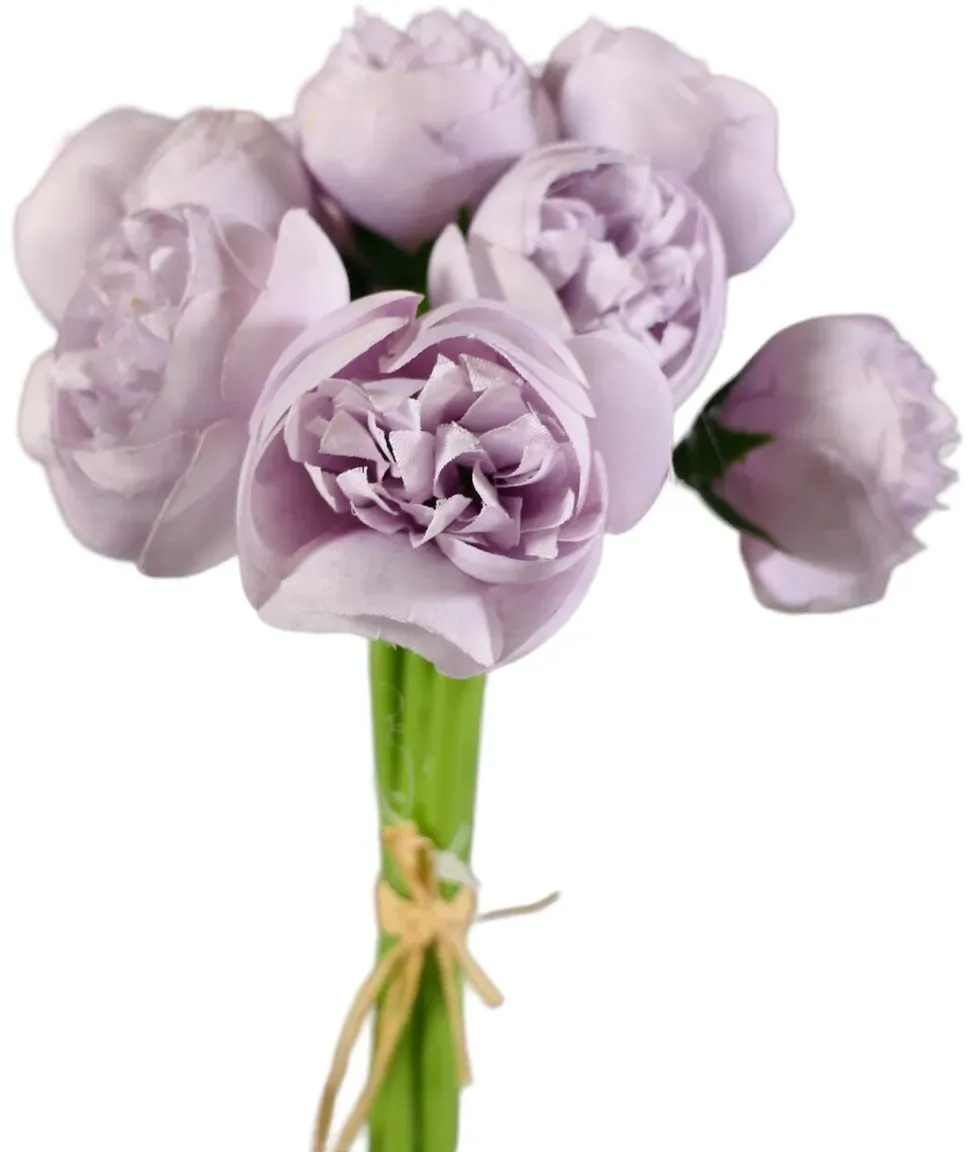 Rosen Bund x5 25cm 15Blüten  - lila