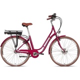 Saxonette E-Bike SAXONETTE "Saxonette Style Plus 2.0" E-Bikes Gr. 50 cm, 28 Zoll (71,12 cm), rot (ruby red glänzend) E-Bikes Pedelec, Elektrofahrrad für Damen u. Herren, Cityrad