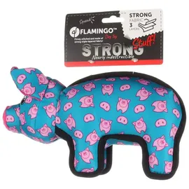 Karlie Flamingo Strong Stuff Schweineplüschtier - Blue - 29 cm