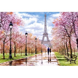 Castorland Romantic Walk in Paris 1000 Teile Puzzle, Bunt