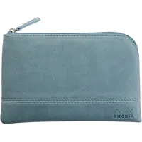 Rhodia Rhodiarama Etui Kunstleder Reißverschluss, 11x17 cm Wassergrün 116535C