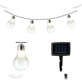 Lumineo Solarleuchte Kunststoff L.450cm 10x5 LED transparent/warm weiß