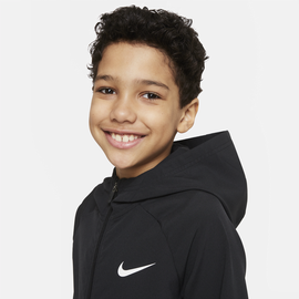Nike Dri-FIT Trainingsjacke Jungen, schwarz, 128/134