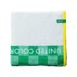 BENETTON Badetuch 70 x 140 cm grün kariert