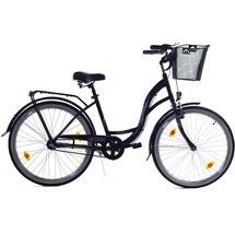 T&Y Trade 26 Zoll Mädchen City Fahrrad Mädchenfahrrad Bike Rad Nexus Nabenschaltung STVO Beleuchtung Rücktritt Reflex Schwarz 3 Gang