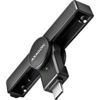 AXAGON CRE-SMPC USB-C Smart Card PocketReader (USB 2.0), Speicherkartenlesegerät,