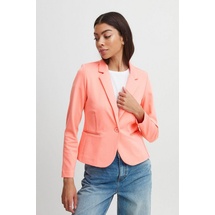 B.YOUNG BYRizetta Damen Blazer Jackenblazer Anzugsblazer mit Stretch Reverskragen 1-Knopf-Form Paspeltaschen Slim fit, Größe:38, Farbe:Shell Pink (161632) - 38