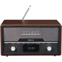 Denver MDA-525DW DARK WOOD Tischradio DAB+, UKW Holz-Braun (seidenmatt)