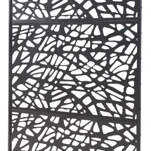 casa.pro Indoor Trennwand 200 x 100 x 50 cm Schwarz