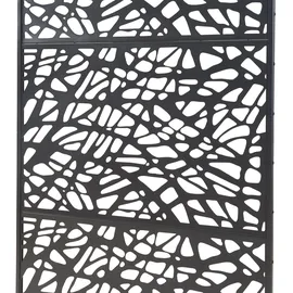 casa.pro Indoor Trennwand 200 x 100 x 50 cm Schwarz