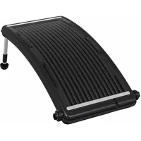 vidaXL Gebogenes Solar-Heizpaneel schwarz 110x65 cm