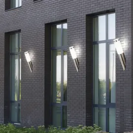 ETC Shop Wandleuchte RGB LED spritzwassergeschützt dimmbar Silber