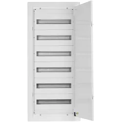 Doktorvolt Verteilerkasten Unterputz Sicherungskasten aus Metall 108 Module 6-reihig IP30 1628