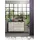 xonox.home Kommode Scout 120 x 85 x 37 cm Weiß/Hochglanz/Grau