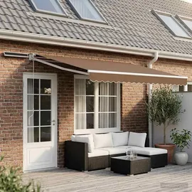 vidaXL Markise elektrisch 1 x 0 m schwarz