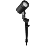 Brumberg LED Erdspießstrahler Aluminium, schwenkbar, IP65, 8 W, 600 lm, schwarz