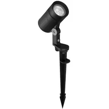 Brumberg LED Erdspießstrahler Aluminium, schwenkbar, IP65, 8 W, 600 lm, schwarz