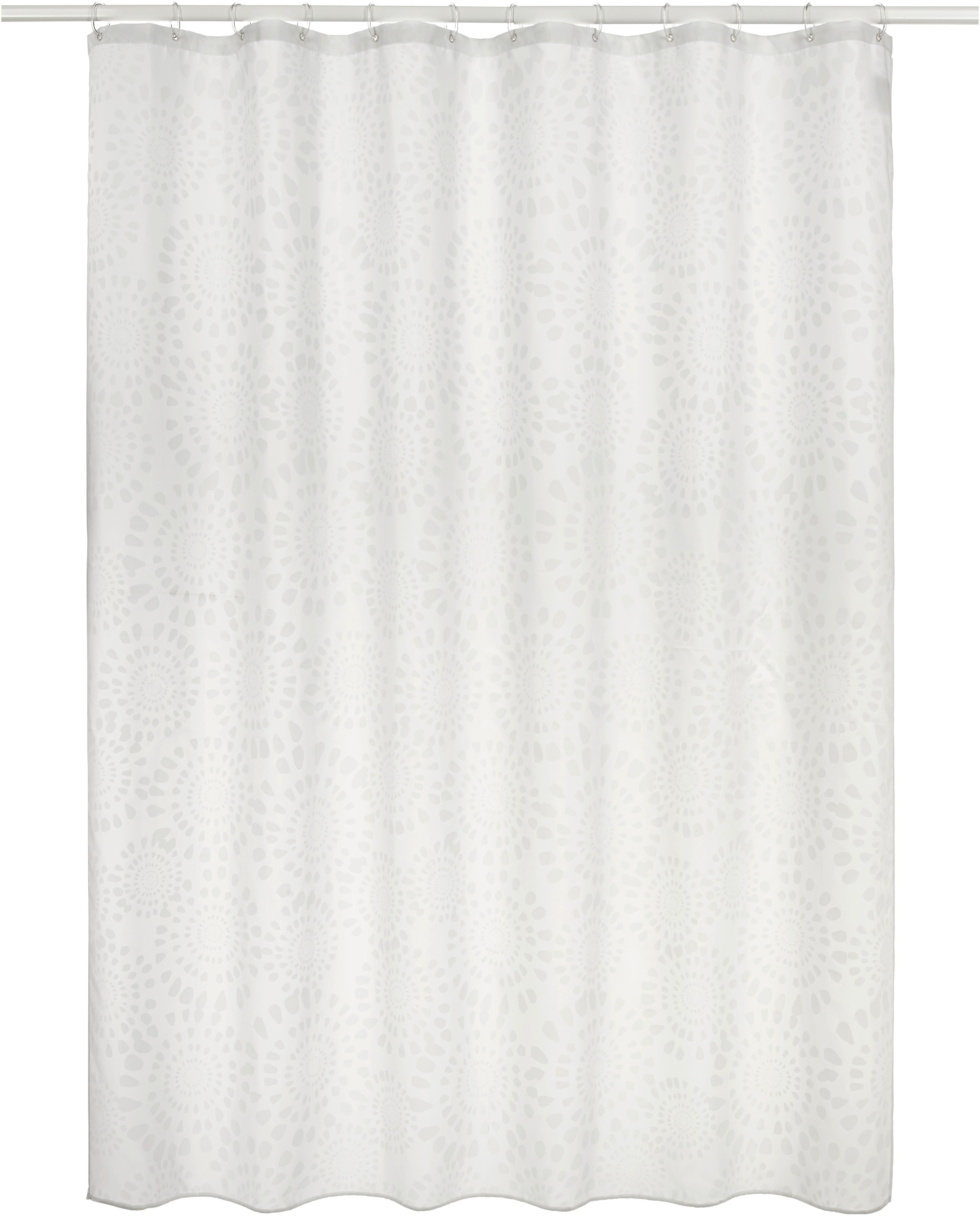 Duschvorhang Blanche in Weiß ca. 180x200cm