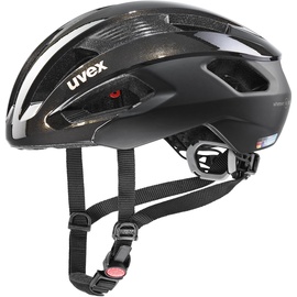 Uvex rise cc Women's Edition - sicherer Performance-Helm für Damen - individuelle Größenanpassung - optimierte Belüftung - black goldflakes matt - 56-59 cm