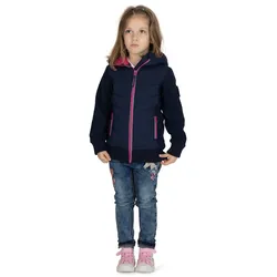 Outdoorjacke SALT AND PEPPER "Outdoor", Mädchen, Gr. 122, blau, 100% Polyester, kariert, casual, ohne Ausschnitt, Jacken, mit tollen Farbakzenten