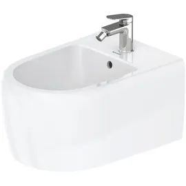 Duravit Collection One Bidet Qatego 38,5x57cm, m HL, ÜL, Hahnloch, we hgl