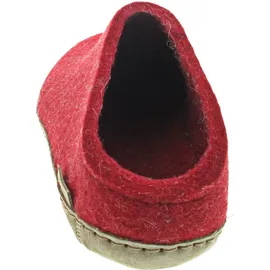 Glerups dk glerups Pantoffeln Ledersohle in Rot 43