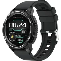Smartwatch für Herren  Damen, 1,28 Zoll, 5 ATM, Sport-Smartwatch, 24 Sportmodi, wasserdicht IP67,  Herzfrequenzmonitor, Fitness Tracker Android iOS - Schwarz
