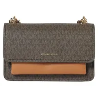 Michael Kors Claire Schultertasche Kunstleder Brown