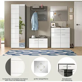 INOSIGN Rumba Garderoben-Set 250 x 37 x 192 cm weiß