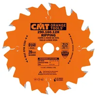 CMT 290.160.12H Handkreissägeblatt 160 x 2,2 x 20 Z=12
