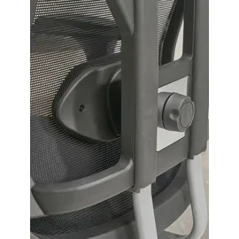 KADIMA DESIGN Bürostuhl Mesh Schwarz-Silber