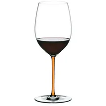 Riedel Fatto A Mano Cabernet/Merlot - Orange - Einzelpackung, Weinglas, Kristallglas, Spülmaschinenfest - 4900/0O