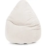 Sitting Point Sitzsack Beanbag Woolly XXL Stoff Beige Natur