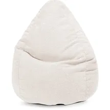 Sitting Point Sitzsack Beanbag Woolly XXL Stoff Beige Natur