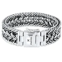 KUZZOI Herren Maskulin Armband Silber 925 21 cm