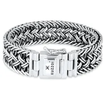 KUZZOI Herren Maskulin Armband Silber 925 21 cm