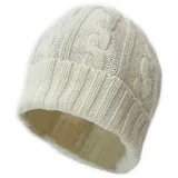 Elara Beanie Elara Damen Kaschmir mütze (1-St) weiß