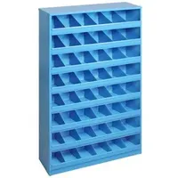 ADB Kleinteilemagazin Metall 85x50x12,5 cm blau 48 Fächer