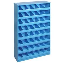 ADB Kleinteilemagazin Metall 85x50x12,5 cm blau 48 Fächer