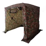 Goutime Arbeitszelt Pop Up Angelzelt 2mx2m Kleines Veranstaltungszelt Party Garten BBQ Zelt Camping Multifunktional Tragbar,Karpfenzelt,Winterfest windund sturmfester getarnte Zelt(Tarnung Farbe)