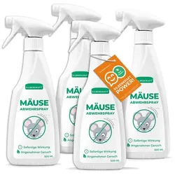 Mäuse-Abwehr-Spray: 4 x 500 ml