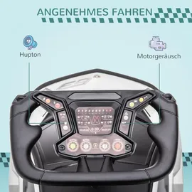 aiyaplay Rutschauto, Rutschfahrzeug mit Stauraum, Kinderfahrzeug, Weiß