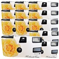 TopShot 12 x Einwegkamera gelbe Hochzeitsrose Einwegkamera